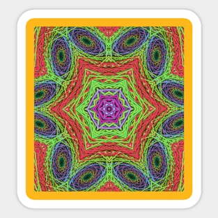 VoidStarsLatticesMandala Sticker